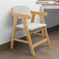 Open Back Dining Arm Chair Upholstered Single Dining Armchair with Wood Legs Clearhalo ' kitchen&dining_furn' 'Dining Chairs' 'Dining Tables & Seating' 'dining_chair' 'furn' 'furn_dining_chair' 'Furniture' 'furniture_dining_chair' 'Kitchen & Dining Furniture' 'kitchen' 1200x1200_3fa62925-b9a9-48b7-838f-e06d664f0bcf