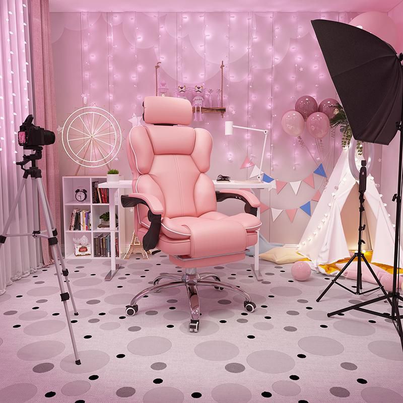 Sedia da gioco in pelle finta sedia a casa moderna con armi imbottite