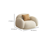 Appartement de salon du bras carré de style moderne Souins en blanc