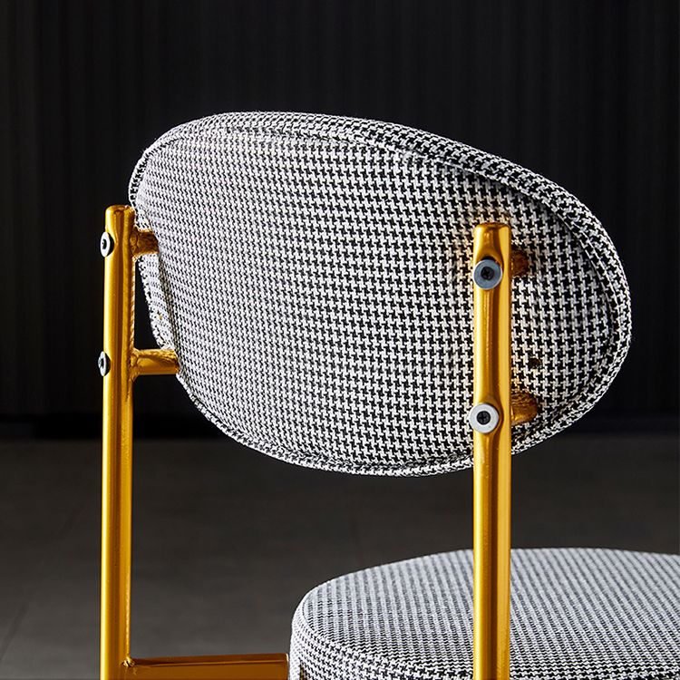 Glam Style Kitchen Dining Chair Metal Dining Armless Side Chairs Clearhalo ' kitchen&dining_furn' 'Dining Chairs' 'Dining Tables & Seating' 'dining_chair' 'furn' 'furn_dining_chair' 'Furniture' 'furniture_dining_chair' 'Kitchen & Dining Furniture' 'kitchen' 1200x1200_3fa7f613-5c88-4acb-97c7-a0a9e9bfd403