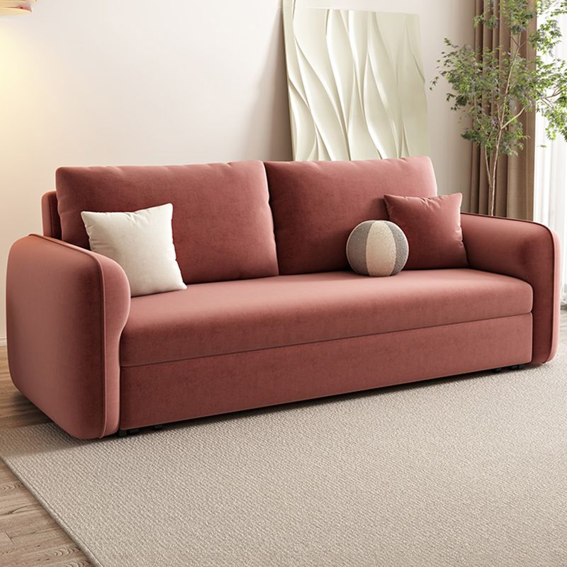 Contemporain 30,7 "h Microfibre carré canapé-lit pour appartement