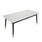 Stone Top Dining Table Contemporary Rectangle Table with 4 Black Legs Clearhalo 'Dining Tables & Seating' 'Dining Tables' 'dining_table' 'furn' 'furn_dining_table' 'Furniture' 'furniture_dining_table' 'Kitchen & Dining Furniture' 'kitchen' 'kitchen_dining_table' 1200x1200_3faa0350-0949-4d01-9045-8a5e79a92b5f