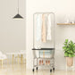 Stainless Steel Free Standing Hall Tree with Storage Basket Hall Stand for Living Room Clearhalo 'Entry & Mudroom Furniture' 'furn' 'furn_hall_tree_coat_racks' 'Furniture' 'Hall Trees & Coat Racks' 'hall_tree_coat_racks' 1200x1200_3faa1da7-86e9-414c-b785-e3896575286a