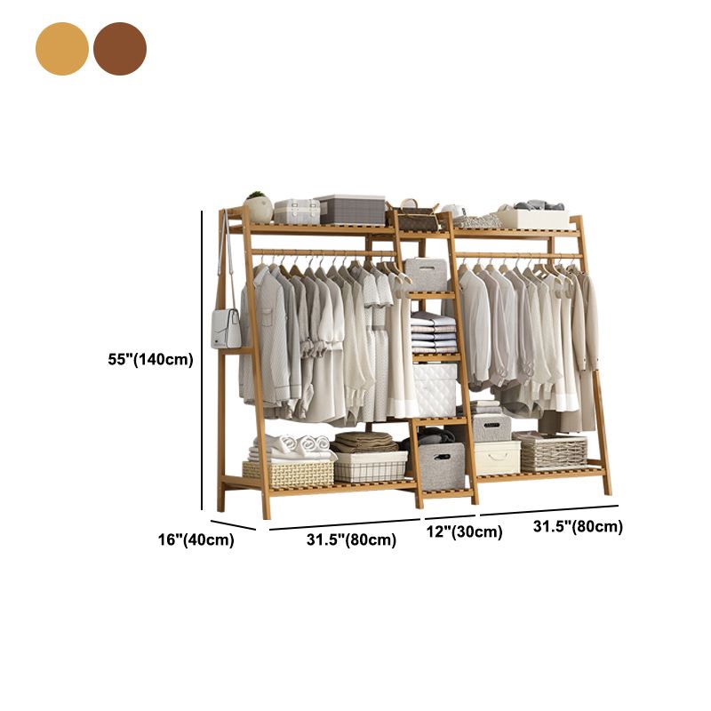 Modern Coat Rack Wooden Storage Shelf Coat Hanger Entryway Kit Clearhalo 'Entry & Mudroom Furniture' 'furn' 'furn_hall_tree_coat_racks' 'Furniture' 'Hall Trees & Coat Racks' 'hall_tree_coat_racks' 1200x1200_3fac1548-3063-47f2-a33a-2747e42366f4