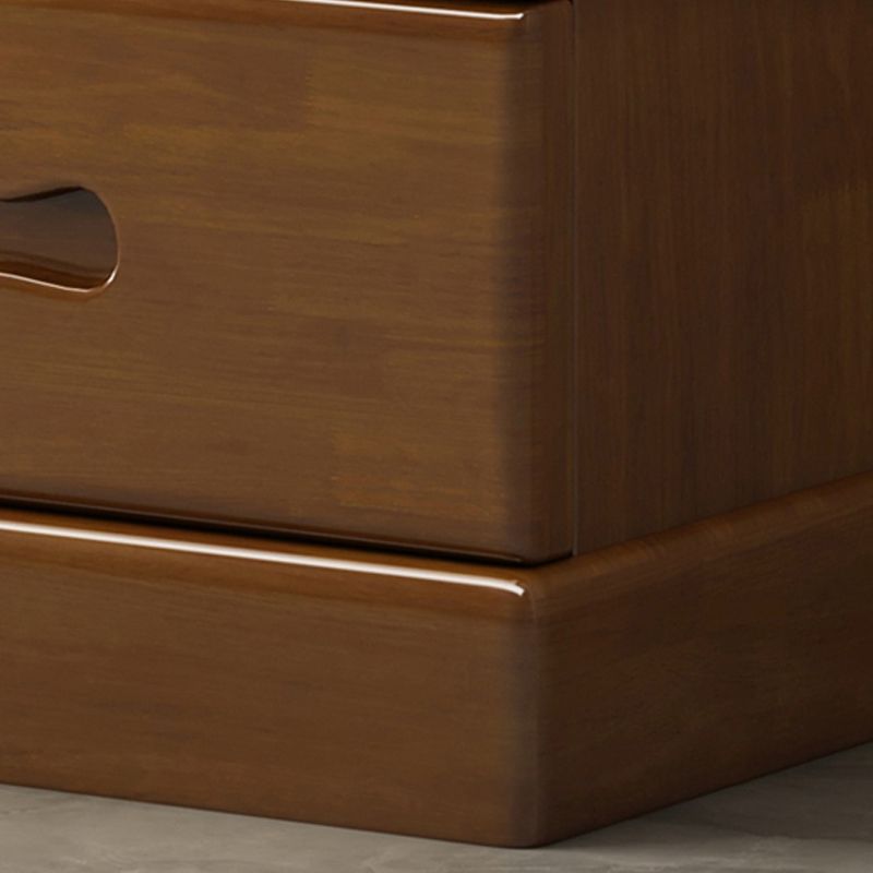 Rubberwood Accent Chest with1 - Door and Drawer, Bar Pulls Chest Clearhalo 'Cabinets & Chests' 'cabinets_chests' 'furn' 'furn_cabinets_chests' 'Furniture' 'Living Room Furniture' 1200x1200_3fac777d-8219-4ac5-8aa5-d0450106ecfb