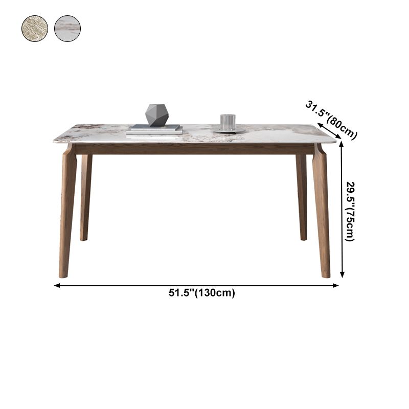 Sintered Stone Top Rectangle Table Medieval Modern Kitchen Table with 4 Legs Clearhalo ' dining_table' 'Dining Tables & Seating' 'Dining Tables' 'furn' 'furn_dining_table' 'Furniture' 'furniture_dining_table' 'Kitchen & Dining Furniture' 'kitchen&dining_furn' 'kitchen' 'kitchen_dining_table' 1200x1200_3fadd254-7db2-4c31-be57-cf6183e235fa