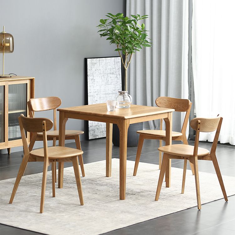 Square Wood Color Dining Table Oak Solid Wood Table Industrial with 4 Legs Clearhalo ' dining_table' 'Dining Tables & Seating' 'Dining Tables' 'furn' 'furn_dining_table' 'Furniture' 'furniture_dining_table' 'Kitchen & Dining Furniture' 'kitchen&dining_furn' 'kitchen' 'kitchen_dining_table' 1200x1200_3fae0903-d95b-464a-9d74-febebecf2585