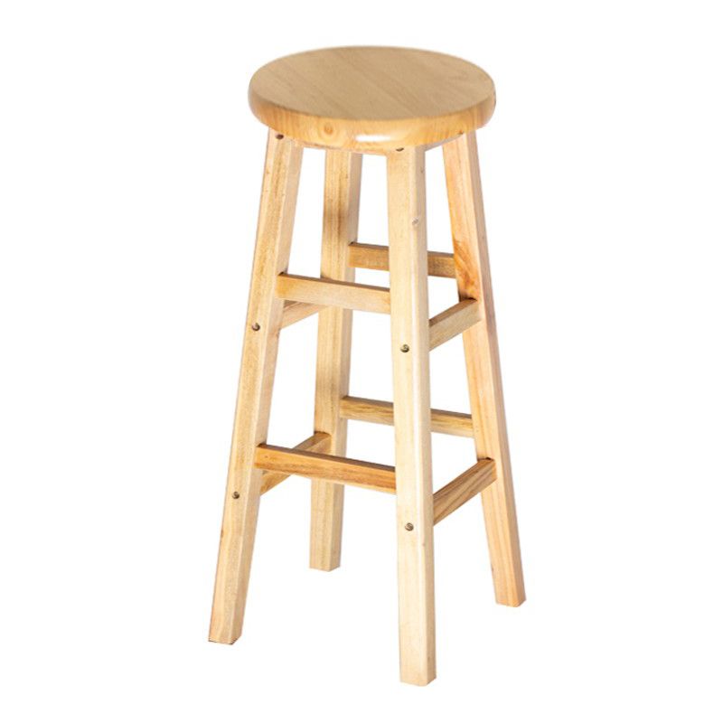Contemporary Solid Wood Barstools Indoor Bar Stool with Wood Seat and Footrest Clearhalo 'Bar Furniture' 'Bar Stools' 'bar_stools' 'furn' 'furn_bar_stools' 'furniture_bar_stools' 'Kitchen & Dining Furniture' 'kitchen&dining_furn' 'kitchen' 'kitchen_furn' Furniture' 1200x1200_3fb07c63-bbb1-468a-85db-572dfadbd339