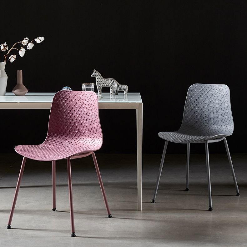 Contemporary Metal Dining Room Chairs Plastic Dining Armless Chair for Restaurant Use Clearhalo ' kitchen&dining_furn' 'Dining Chairs' 'Dining Tables & Seating' 'dining_chair' 'furn' 'furn_dining_chair' 'Furniture' 'furniture_dining_chair' 'Kitchen & Dining Furniture' 'kitchen' 1200x1200_3fb19194-eebb-4f48-a136-13ac9088af2e