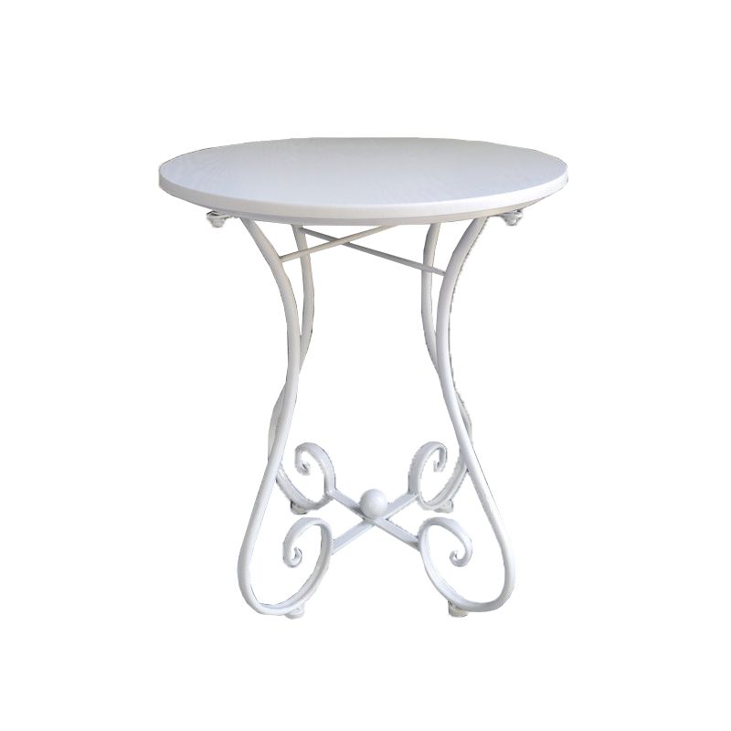 Contemporary Solid Wood End Table Metal Frame Gross Legs Sofa Side Accent Table Clearhalo 'Coffee & Accent Tables' 'End & Side Tables' 'end_side_tables' 'furn' 'furn_end_side_tables' 'Furniture' 'Living Room Furniture' 1200x1200_3fb1b14b-946e-43d9-a9c6-617fbde23e01