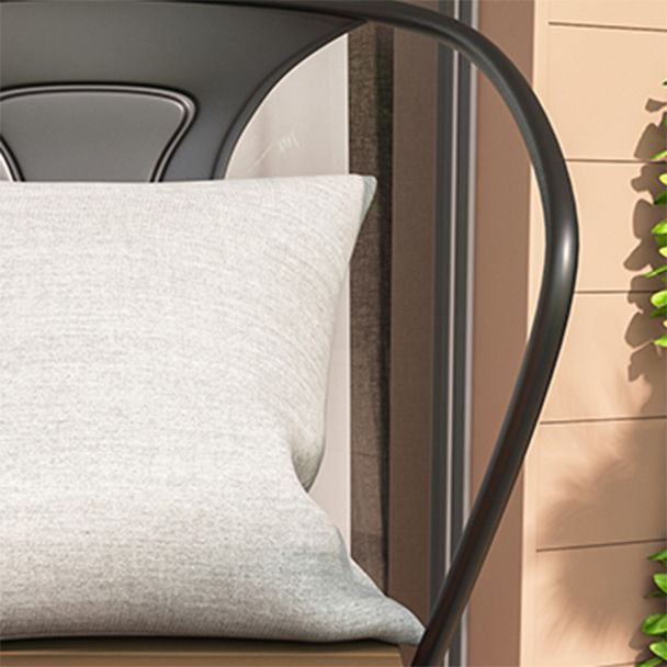 Moderne 1/2/3-delige eetset ronde houten eettafel voor balkon