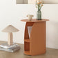 Metal 20'' Tall Accent Table Nightstand Iron Shelf Included Open Storage Nightstand