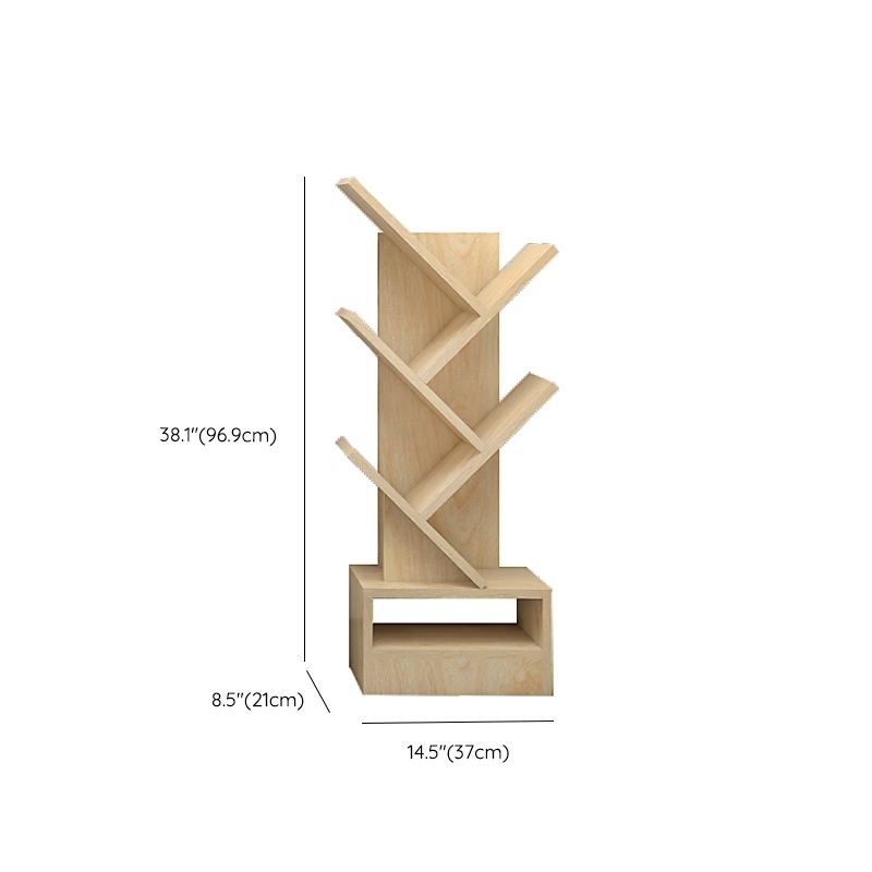 Scandinavische boekenplank Standaard Engineered Wood Gesloten Back -boekenkast