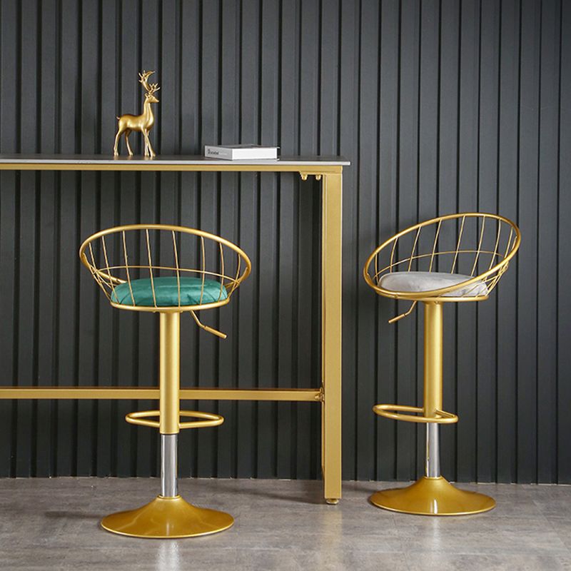 Glam Adjustable Counter Bar Stool Backrest Bar Stool with Footrest and Swivel Clearhalo 'Bar Furniture' 'Bar Stools' 'bar_stools' 'furn' 'furn_bar_stools' 'furniture_bar_stools' 'Kitchen & Dining Furniture' 'kitchen&dining_furn' 'kitchen' 'kitchen_furn' Furniture' 1200x1200_3fb6236b-f2d5-488b-86e6-4cf630383dab