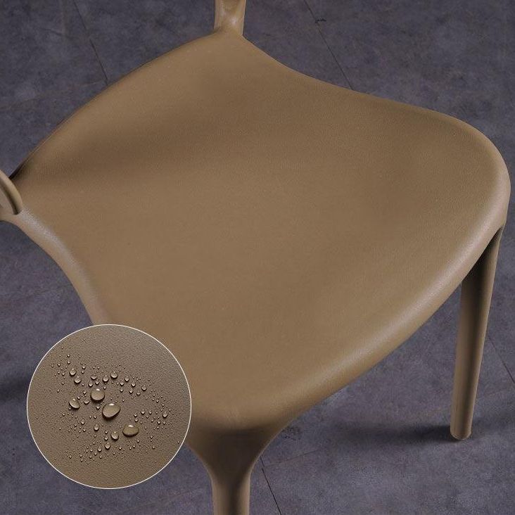 Contemporary Style Chair Armless Chair for Kitchen with Plastic Legs Clearhalo 'Dining Chairs' 'Dining Tables & Seating' 'dining_chair' 'furn' 'furn_dining_chair' 'Furniture' 'Kitchen & Dining Furniture' 1200x1200_3fb72a34-429b-47fa-8c52-897b464a9233