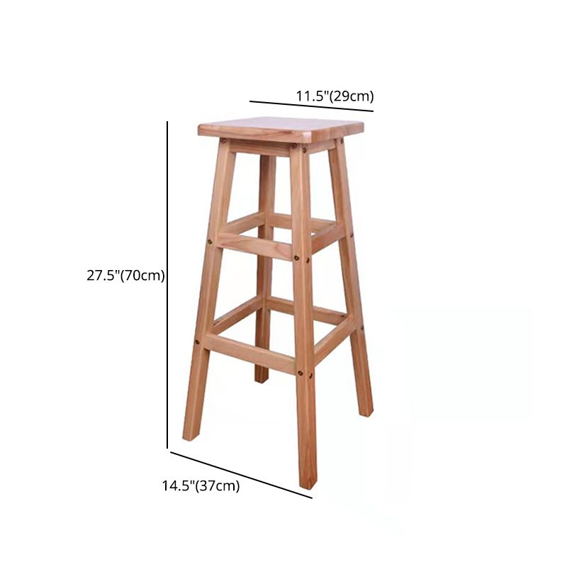 Modern Armless Backless Counter Stool Wood Bar Stool with Footrest Clearhalo 'Bar Furniture' 'Bar Stools' 'bar_stools' 'furniture_bar_stools' 'Kitchen & Dining Furniture' 'kitchen&dining_furn' 'kitchen' 'kitchen_furn' Furniture' 1200x1200_3fb8c3c3-b033-4625-ac39-1710f90f2ceb