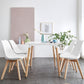 Scandinavian Home Side Chair Wood Upholstered Solid Back Dining Room Chair Clearhalo ' kitchen&dining_furn' 'Dining Chairs' 'Dining Tables & Seating' 'dining_chair' 'Furniture' 'furniture_dining_chair' 'Kitchen & Dining Furniture' 'kitchen' 1200x1200_3fb90884-7a4e-4f11-b01b-5326f2e55030