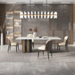 Glam Style Sintered Stone Dining Set Rectangle 1/4/5/6 Pieces Dining Set Clearhalo 'Dining Room Sets' 'Dining Tables & Seating' 'dining_room_set' 'furn' 'furn_dining_room_set' 'Furniture' 'Kitchen & Dining Furniture' 1200x1200_3fba8572-0fc6-4dba-b67b-d2714d05d84c