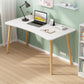 Modern White and Brown Office Desk Parsons Wooden Curved Writing Desk for Bedroom Clearhalo 'furn' 'furn_office_desk' 'Furniture' 'Office Desks' 'Office Furniture' 'office_desk' 1200x1200_3fba973c-7aec-4549-99c0-41760c21e04a