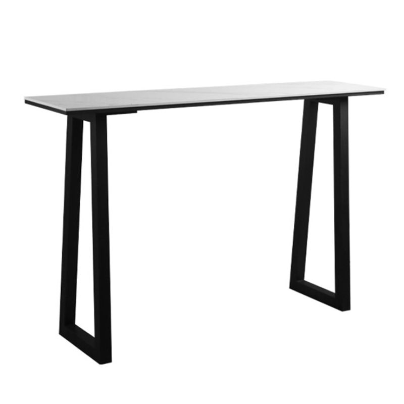 Industrial Bar Table 42-inch Height Stone Top Bistro Table for Coffee Shop Clearhalo 'Bar Furniture' 'Bar Tables' 'bar_tables' 'furn' 'furn_bar_tables' 'Furniture' 'furniture_bar_tables' 'Kitchen & Dining Furniture' 1200x1200_3fbba42d-7c15-4f7d-8c32-5ca9fb96a871