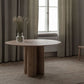 Round Simplicity Style Dining Table Fixed Table with Solid Wood Clearhalo 'Dining Tables & Seating' 'Dining Tables' 'dining_table' 'furn' 'furn_dining_table' 'Furniture' 'furniture_dining_table' 'Kitchen & Dining Furniture' 'kitchen' 'kitchen_dining_table' 1200x1200_3fbbcaaa-6d02-45ae-8c7b-08226bf456d7