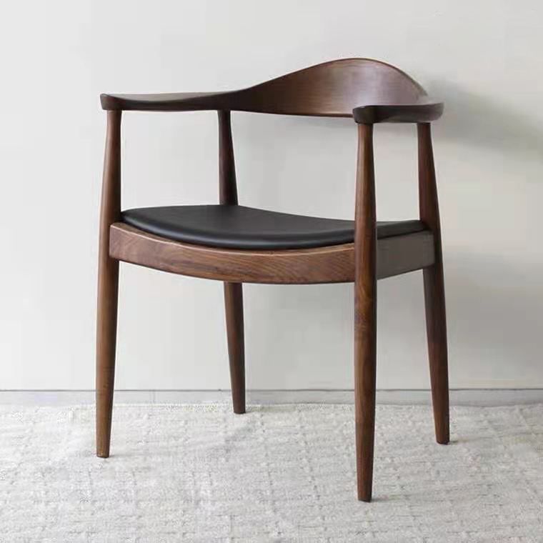 Modern Dining Chair 20'' Wide Open Arm Chair with 4 Wood Legs for Home Use Clearhalo ' kitchen&dining_furn' 'Dining Chairs' 'Dining Tables & Seating' 'dining_chair' 'furn' 'furn_dining_chair' 'Furniture' 'furniture_dining_chair' 'Kitchen & Dining Furniture' 'kitchen' 1200x1200_3fbd2f9c-64ba-472e-879f-0ba4cb48b91e