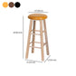 Industrial Style Bar-stool with Wooden Legs Round Seat for Kitchen Bar Clearhalo 'Bar Furniture' 'Bar Stools' 'bar_stools' 'furn' 'furn_bar_stools' 'furniture_bar_stools' 'Kitchen & Dining Furniture' 'kitchen&dining_furn' 'kitchen' 'kitchen_furn' Furniture' 1200x1200_3fbedd81-ea37-459c-b16a-d8935c19b1d7