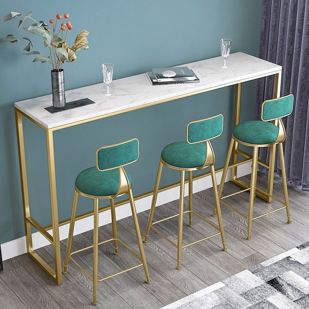 Rectangle Stone Bar Counter Traditional Luxury Bar Counter with Trestle Base Clearhalo 'Bar Furniture' 'Bar Tables' 'bar_tables' 'furn' 'furn_bar_tables' 'Furniture' 'furniture_bar_tables' 'Kitchen & Dining Furniture' 1200x1200_3fc0caef-993b-4571-ac6f-ded6db33018b