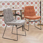 Industrial Dining Chairs Armless Chair with Metal Legs for Home