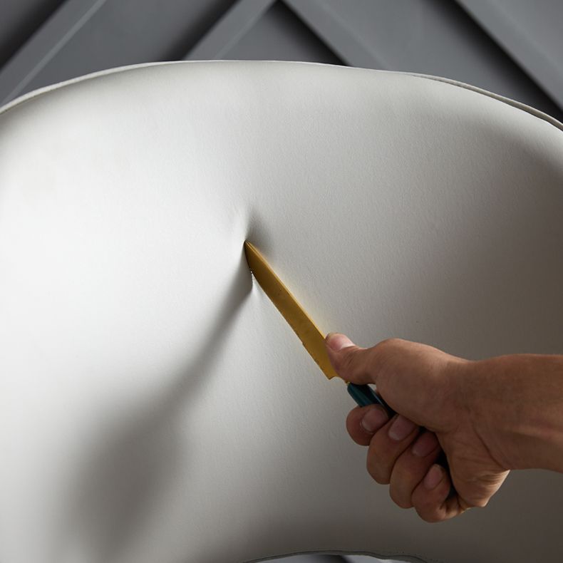 Chaises de salle à manger en faux cuir ouvert