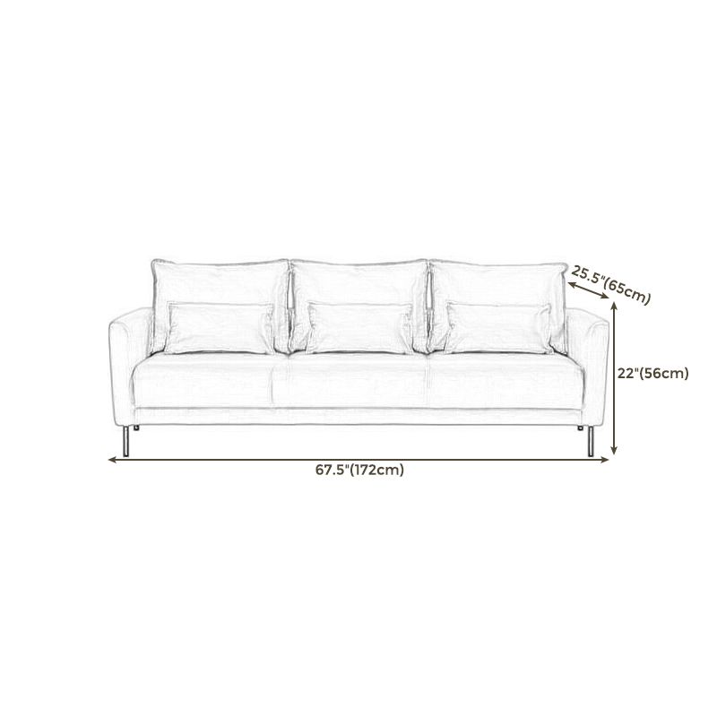 Standard Loose Back Square Arm Loveseat Faux Leather Stain Resistant Settee Furniture Clearhalo 'Furniture' 'furniture_sofas' 'kitchen' 'kitchen_sofas' 'Living Room Furniture' 'Sofa' 'sofas' 1200x1200_3fc4f4f0-f2ec-406e-988b-c67edf9734a8
