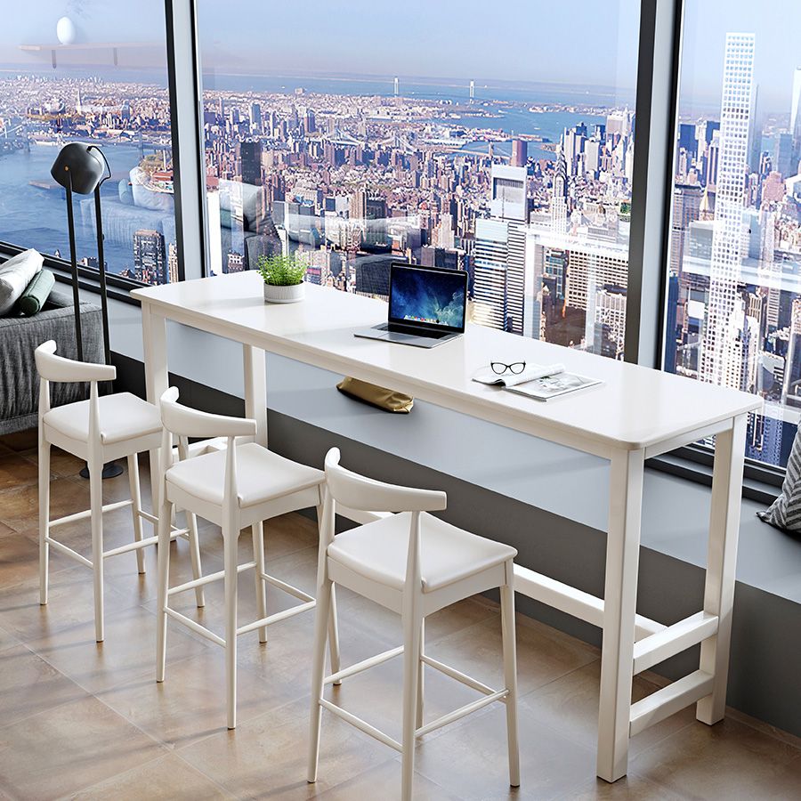 Contemporary Bar Dining Table Rectangle Wood Indoor Counter Table Clearhalo 'Bar Furniture' 'Bar Tables' 'bar_tables' 'furn' 'furn_bar_tables' 'Furniture' 'Kitchen & Dining Furniture' 1200x1200_3fc74d20-8bfc-463a-9f48-3d832dbb9d6b