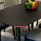 Modern Rectangle Stone Dining Table Wood Base for Dining Room