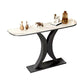 Tavolo da console Half Moon Slate Glam gamba con console a specchio di divano console a specchio