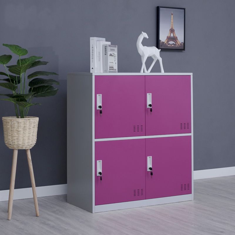 Metal Non-Hanging Cabinet Modern Storage Cabinet with Hinged Doors Clearhalo 'Armoires & Wardrobes' 'armoires_wardrobes' 'Bedroom Furniture' 'furn' 'furn_armoires_wardrobes' 'Furniture' 1200x1200_3fc8ed5d-dc52-4a0f-8f80-1e77c4bf4dd0