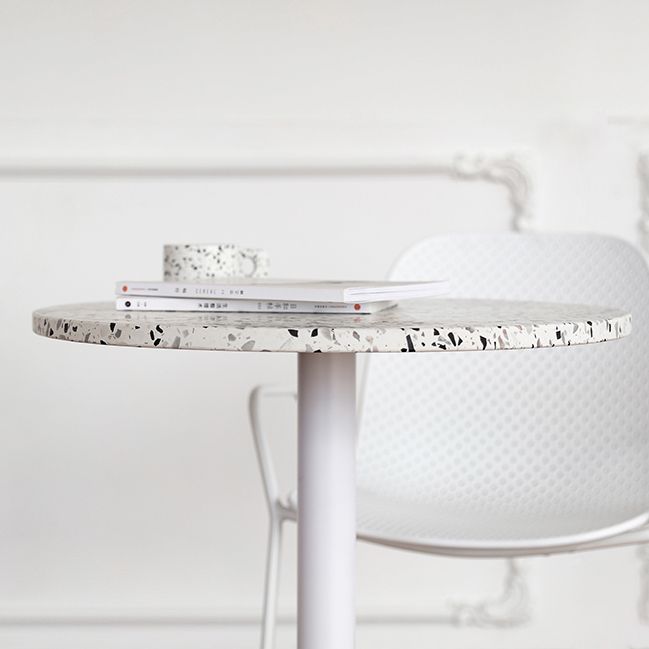 Industrial Style Dining Table Stone Pedestal Dining Site Table for Dining Room Clearhalo ' dining_table' 'Dining Tables & Seating' 'Dining Tables' 'furn' 'furn_dining_table' 'Furniture' 'furniture_dining_table' 'Kitchen & Dining Furniture' 'kitchen&dining_furn' 'kitchen' 'kitchen_dining_table' 1200x1200_3fca840a-313b-43c1-9bb0-5e7b306581de