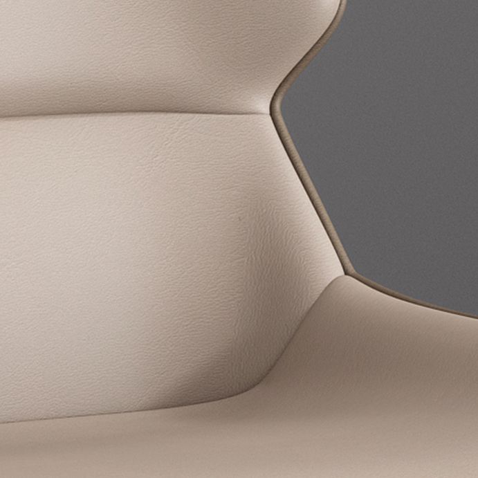 Modern Parsons Guest Chair Matte Finish Leather Curved Chair for Brasserie Clearhalo ' kitchen&dining_furn' 'Dining Chairs' 'Dining Tables & Seating' 'dining_chair' 'furn' 'furn_dining_chair' 'Furniture' 'furniture_dining_chair' 'Kitchen & Dining Furniture' 'kitchen' 1200x1200_3fcaa944-9458-48b9-a427-06987d6057e6