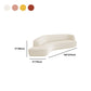 Sloped Arm Sofa Wool Modern Style Curved Sofa for Living Room