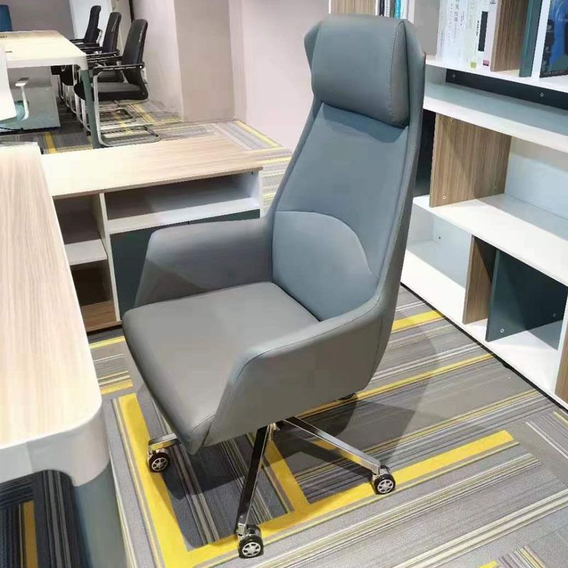 Verstellbare Sitzhöhe, Bürostuhl, moderner Drehstuhl mit Rollen, Chefsessel