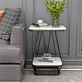 Metall Nachttisch unterer Regal Akzenttisch Nachttisch für Schlafzimmer