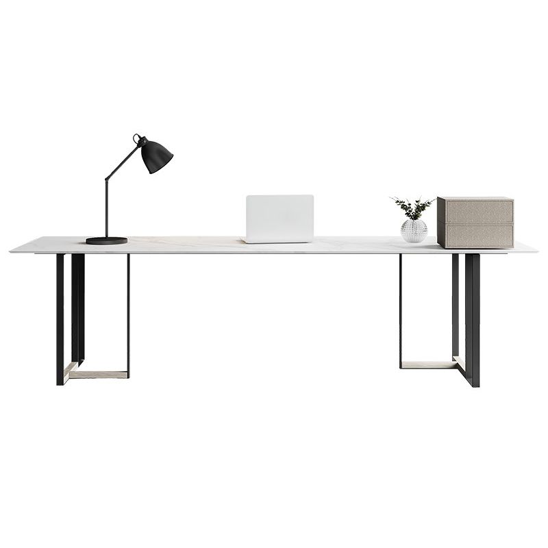 Home Office Sled Writing Desk Industrial Style Stone Writing Desk Clearhalo 'furn' 'furn_office_desk' 'Furniture' 'furniture_office_desk' 'Office Desks' 'Office Furniture' 'office_desk' 1200x1200_3fcdb0e0-b7d9-4047-a2d4-c6652b4a7d50