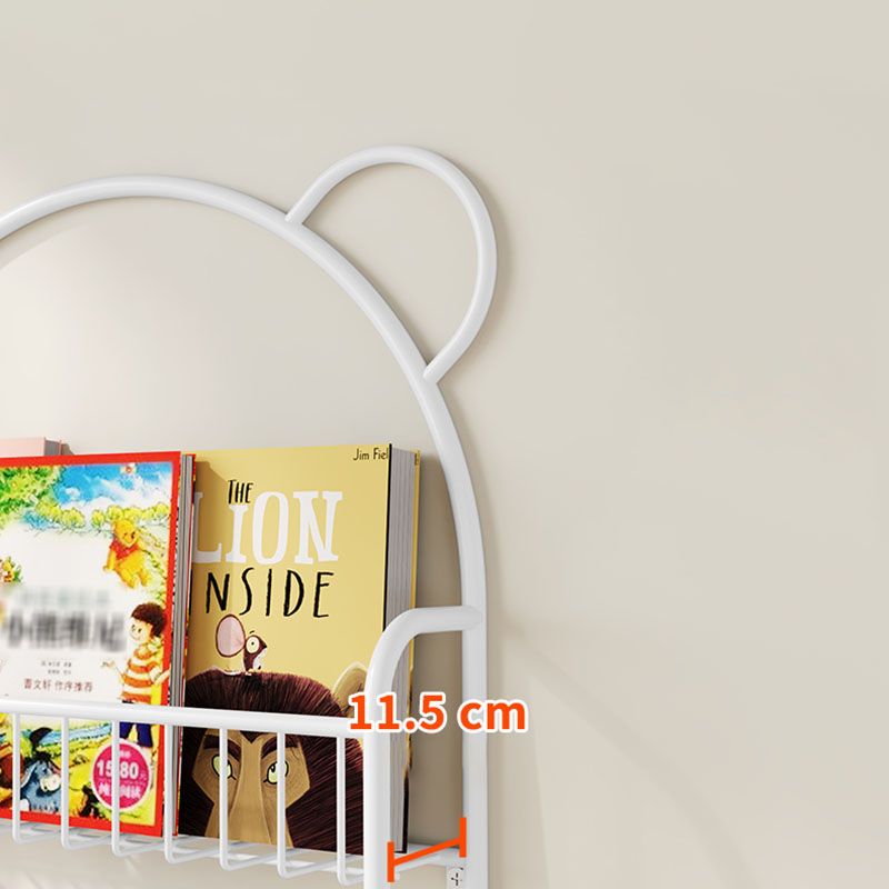 Scandinavian Wall Mounted Bookshelf Iron Vertical Bookcase for Home Clearhalo 'Bookcases' 'furn' 'furn_bookcases' 'Furniture' 'furniture_bookcases' 'Office Furniture' 1200x1200_3fce7dd8-79a2-4a70-963b-761b5d202bed