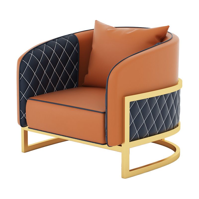 Contemporary Leather Sofa Sloped Arm Standard Sofa with Pillow Clearhalo 'furn' 'furn_sofas' 'Furniture' 'Living Room Furniture' 'Sofa' 'sofas' 1200x1200_3fd03c16-645f-4b6b-96b2-00599e0bc71e