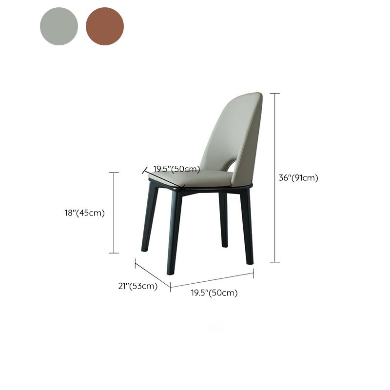 工業用ホーム屋内椅子ソリッドウッドレッグダイニングアームレスチェア