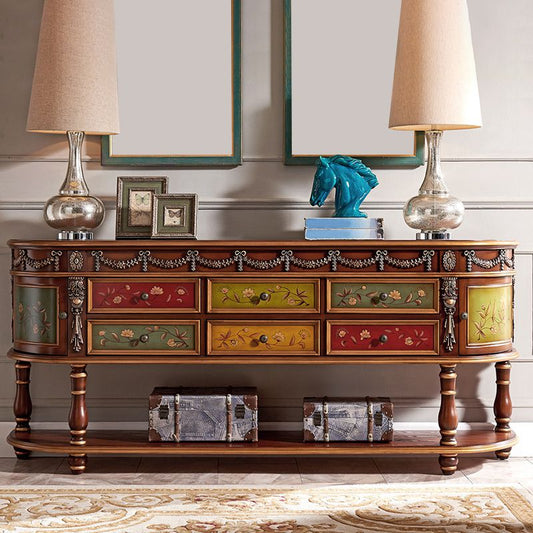 Tavolo da console di Victoria Half Moon Tavolo da divano console per Hall