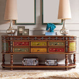 Tavolo da console di Victoria Half Moon Tavolo da divano console per Hall