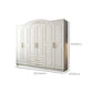 French Country Wardrobe Armoire White Wooden Wardrobe Cabinet Clearhalo 'Armoires & Wardrobes' 'armoires_wardrobes' 'Bedroom Furniture' 'furn' 'furn_armoires_wardrobes' 'Furniture' 1200x1200_3fd106f7-df4f-4cfa-8716-17385fba44d5