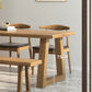 Pine Wood Top Dining Table Modern Rectangle Table with Solid Wood Sled Base Clearhalo 'Dining Tables & Seating' 'Dining Tables' 'dining_table' 'furn' 'furn_dining_table' 'Furniture' 'furniture_dining_table' 'Kitchen & Dining Furniture' 'kitchen' 'kitchen_dining_table' 1200x1200_3fd123ab-73bd-414e-968a-98780c57a2ed