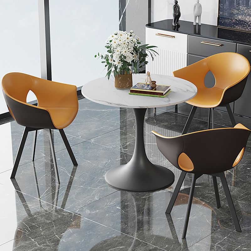 Modern 1/4/5 Pieces White Dining Set Round Sintered Stone Dining Table Set Clearhalo 'Dining Room Sets' 'Dining Tables & Seating' 'dining_room_set' 'furn' 'furn_dining_room_set' 'Furniture' 'furniture_dining_room_set' 'Kitchen & Dining Furniture' 'kitchen&dining_furn' 'kitchen' 1200x1200_3fd1ee0c-6a47-4376-9251-f08b4b62f5cb