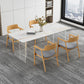Modern Dining Table Rectangle Stone Top Table with Sled Base Clearhalo ' dining_table' 'Dining Tables & Seating' 'Dining Tables' 'furn' 'furn_dining_table' 'Furniture' 'furniture_dining_table' 'Kitchen & Dining Furniture' 'kitchen&dining_furn' 'kitchen' 'kitchen_dining_table' 1200x1200_3fd46456-364a-4652-9107-f618ef7c683c